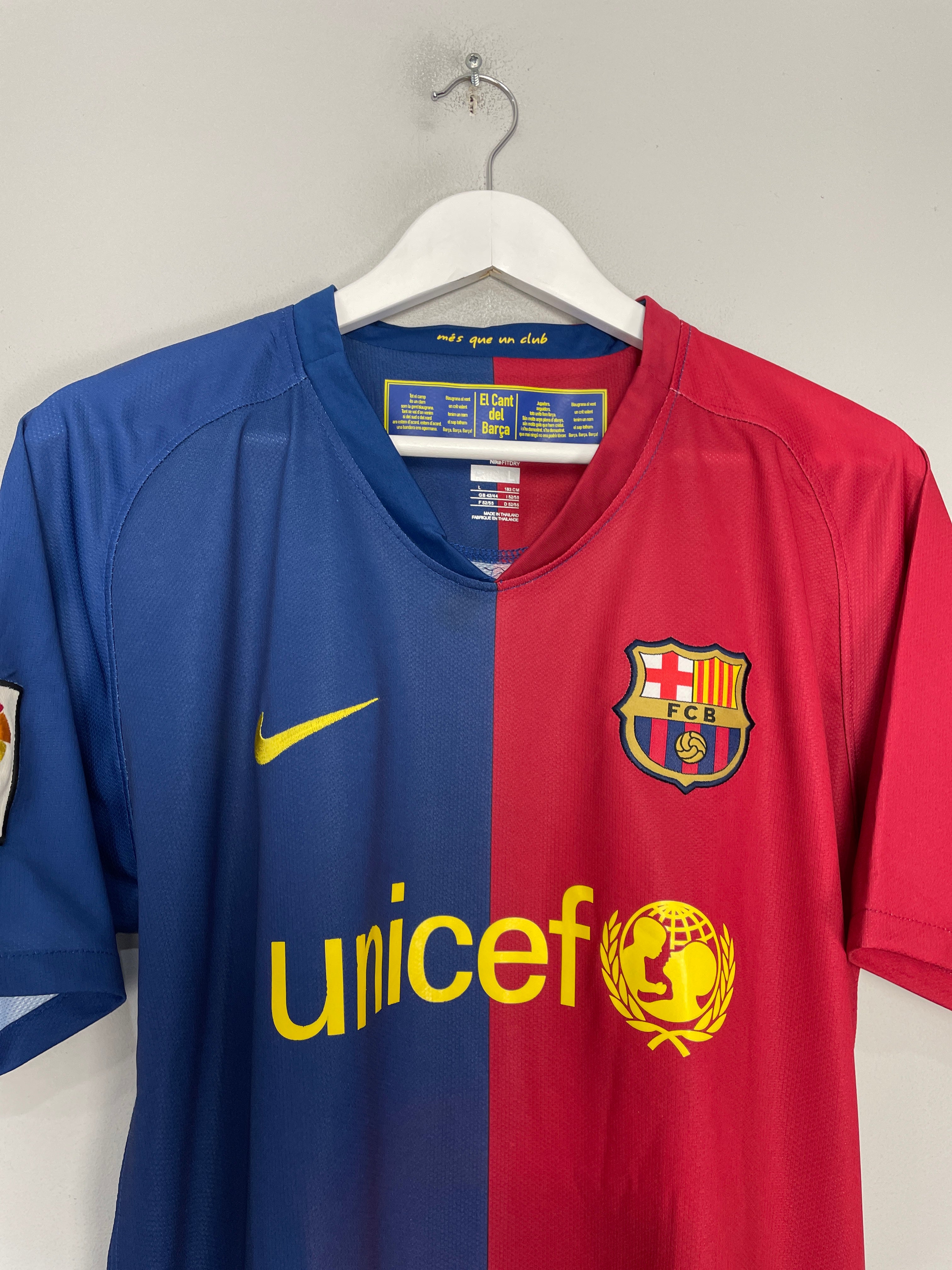 Shop 2008/09 BARCELONA HENRY #14 HOME SHIRT (L) NIKE, classic football shirts, vintage football shirts & retro soccer jerseys at Cult Kits