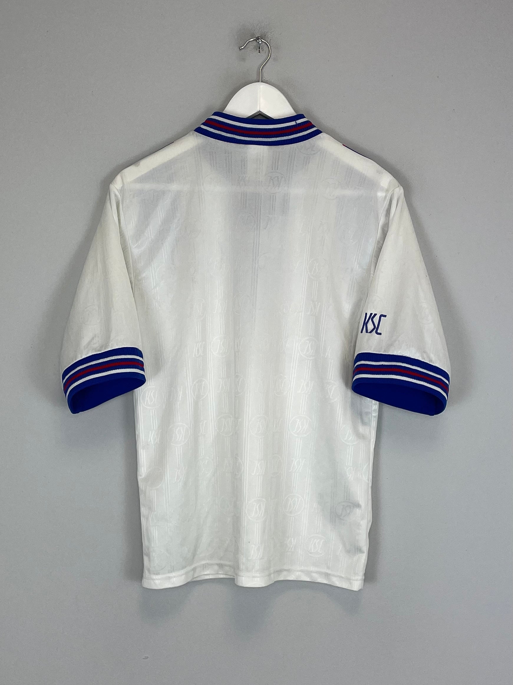 Shop 1996/98 KARLSRUHER HOME SHIRT (S) ADIDAS, classic football shirts, vintage football shirts & retro soccer jerseys at Cult Kits