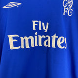 Shop 2001/03 CHELSEA LAMPARD #8 L/S *FA CUP FINAL* HOME SHIRT (L) UMBRO, classic football shirts, vintage football shirts & retro soccer jerseys at Cult Kits