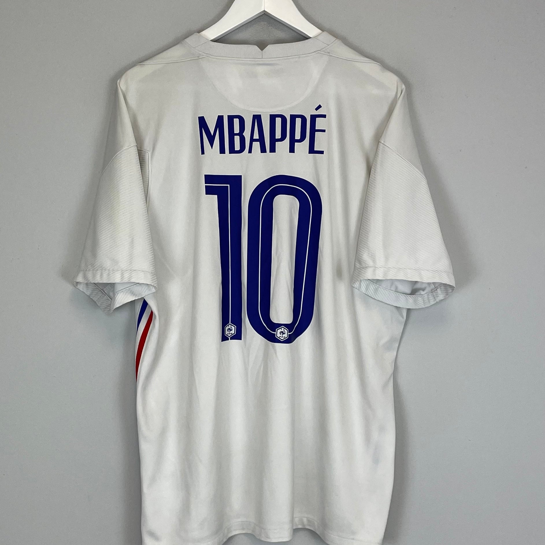 Shop 2020/21 FRANCE MBAPPE #10 AWAY SHIRT (XL) NIKE, classic football shirts, vintage football shirts & retro soccer jerseys at Cult Kits