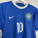 2006/07 BRAZIL RONALDINHO #10 AWAY SHIRT (S) NIKE