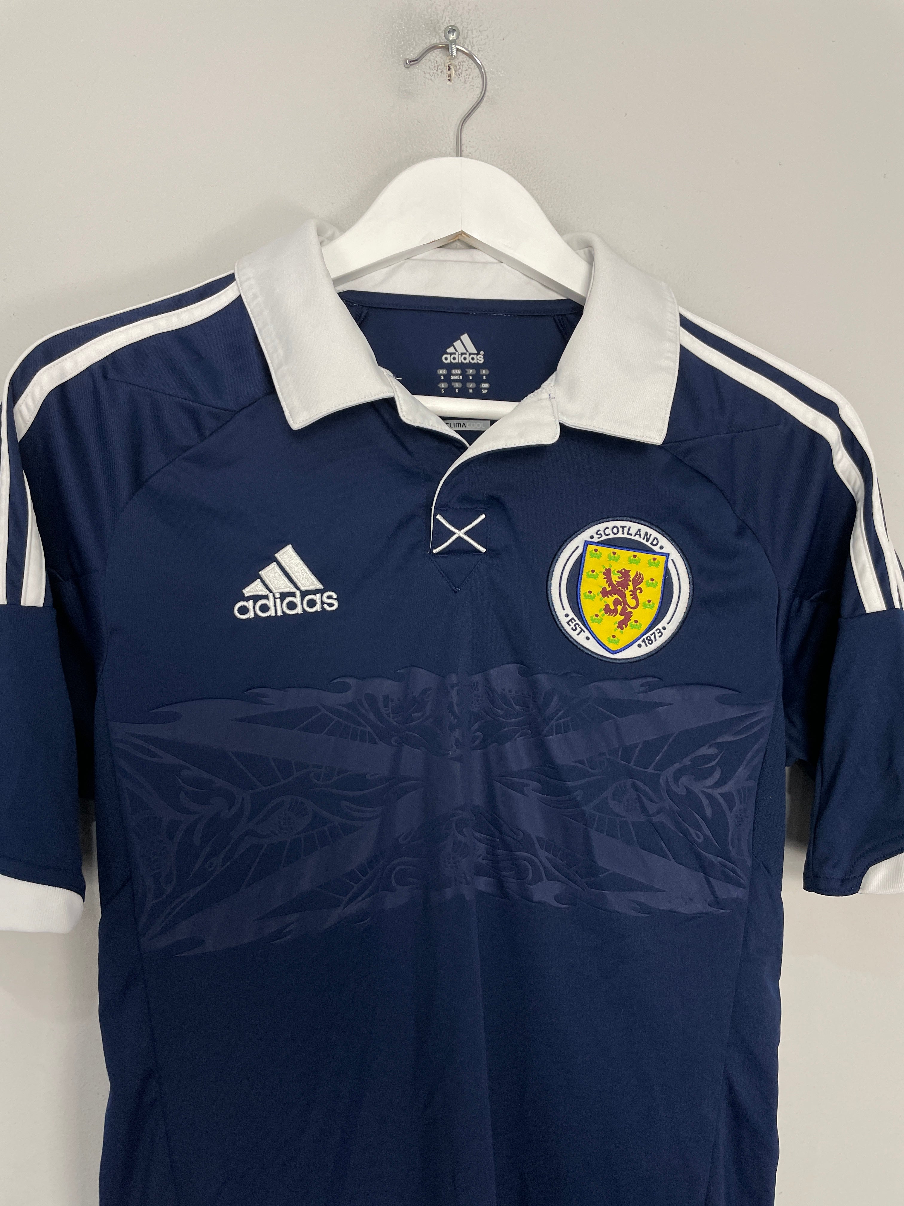 Shop 2011/13 SCOTLAND HOME SHIRT (S) ADIDAS, classic football shirts, vintage football shirts & retro soccer jerseys at Cult Kits