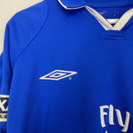 Shop 2001/03 CHELSEA LAMPARD #8 L/S *FA CUP FINAL* HOME SHIRT (L) UMBRO, classic football shirts, vintage football shirts & retro soccer jerseys at Cult Kits