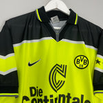 Shop 1997/98 DORTMUND 'CHAMPIONS' HOME SHIRT (L) NIKE, classic football shirts, vintage football shirts & retro soccer jerseys at Cult Kits