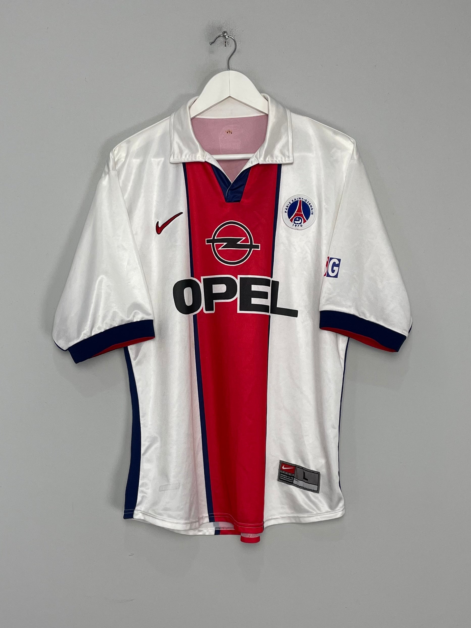 Shop 1997/98 PSG AWAY SHIRT (L) NIKE, classic football shirts, vintage football shirts & retro soccer jerseys at Cult Kits