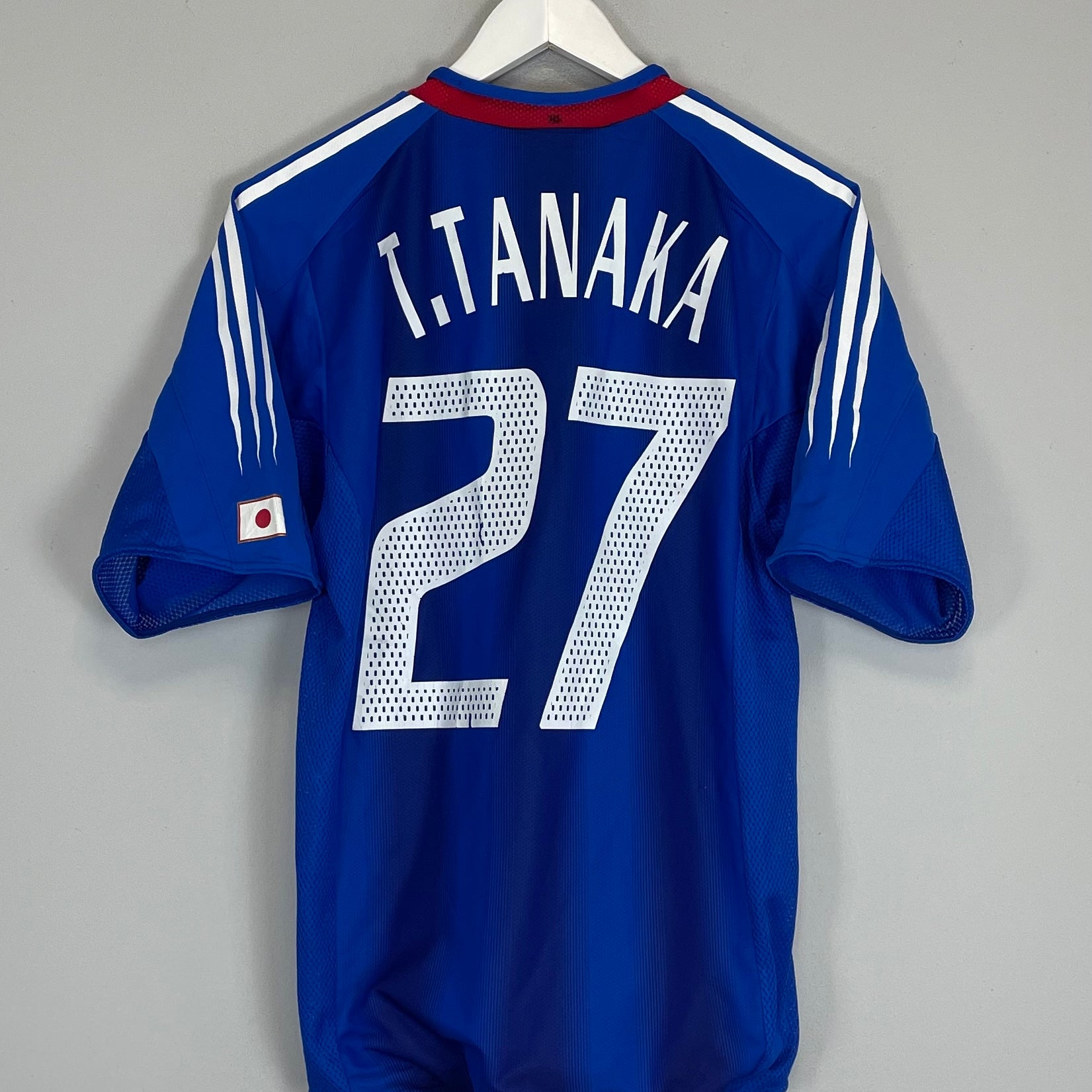 Shop 2004/05 JAPAN T.TANAKA #27 *PLAYER ISSUE* HOME SHIRT (S) ADIDAS, classic football shirts, vintage football shirts & retro soccer jerseys at Cult Kits