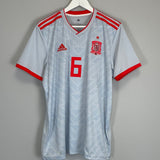 Shop 2018/19 SPAIN A.INIESTA #6 AWAY SHIRT (L) ADIDAS, classic football shirts, vintage football shirts & retro soccer jerseys at Cult Kits