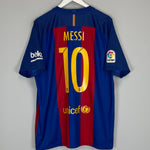 Shop 2016/17 BARCELONA MESSI #10 HOME SHIRT (XL) NIKE, classic football shirts, vintage football shirts & retro soccer jerseys at Cult Kits