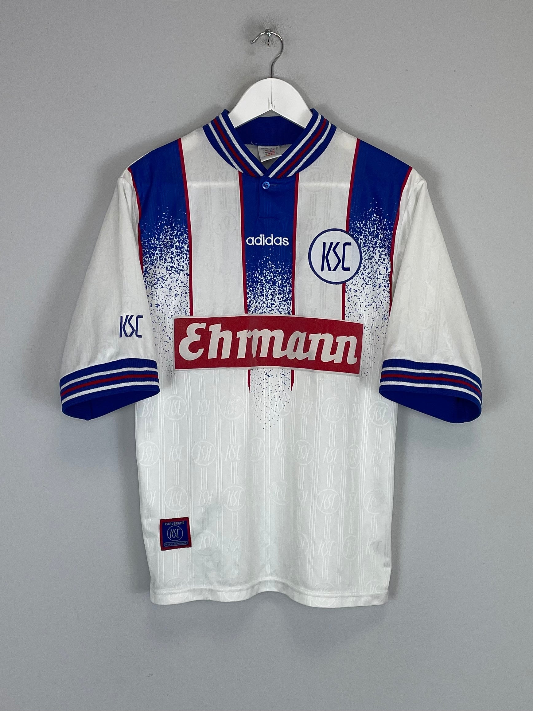 Shop 1996/98 KARLSRUHER HOME SHIRT (S) ADIDAS, classic football shirts, vintage football shirts & retro soccer jerseys at Cult Kits