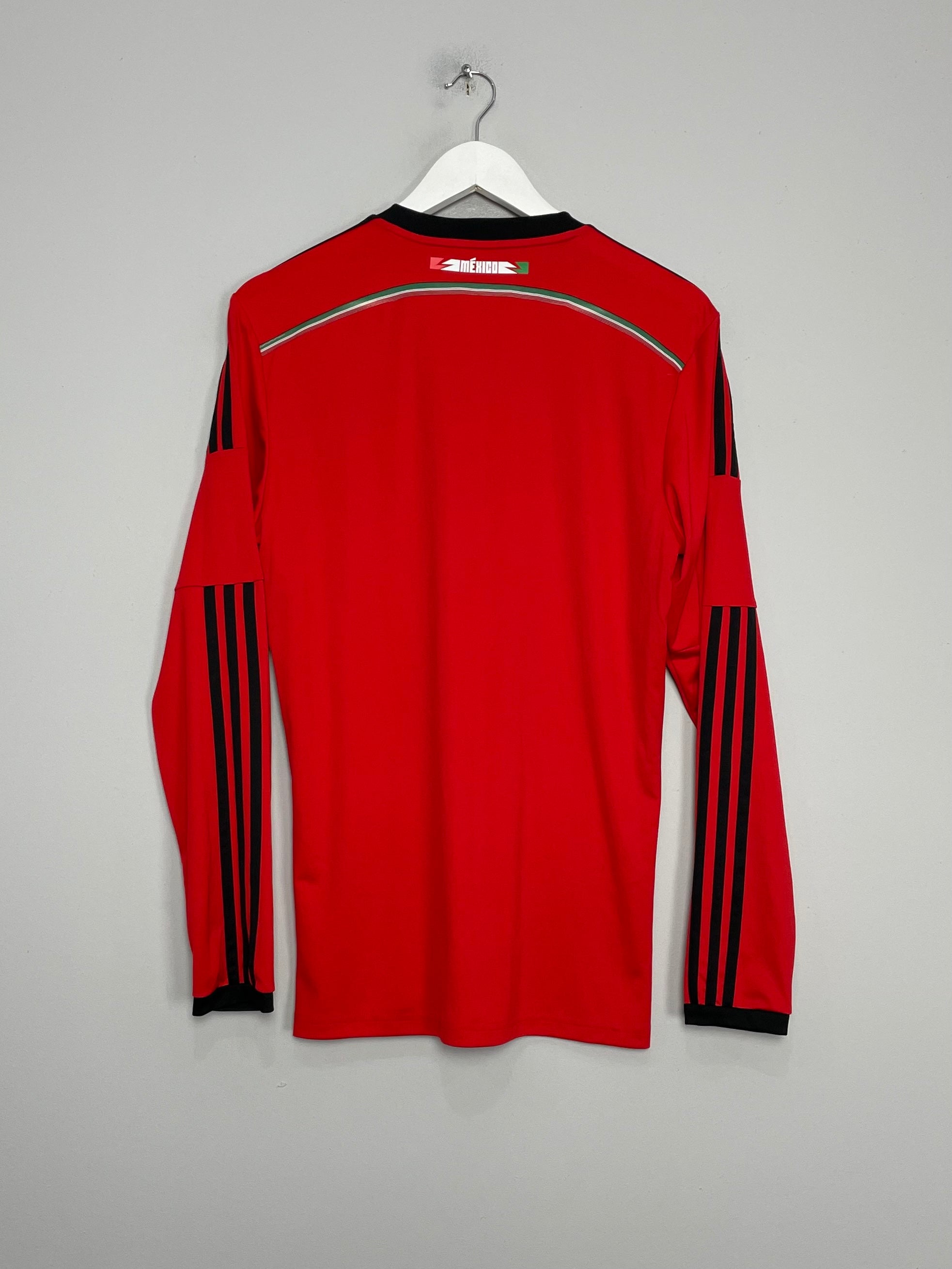 Shop 2014/15 MEXICO L/S AWAY SHIRT (M) ADIDAS, classic football shirts, vintage football shirts & retro soccer jerseys at Cult Kits