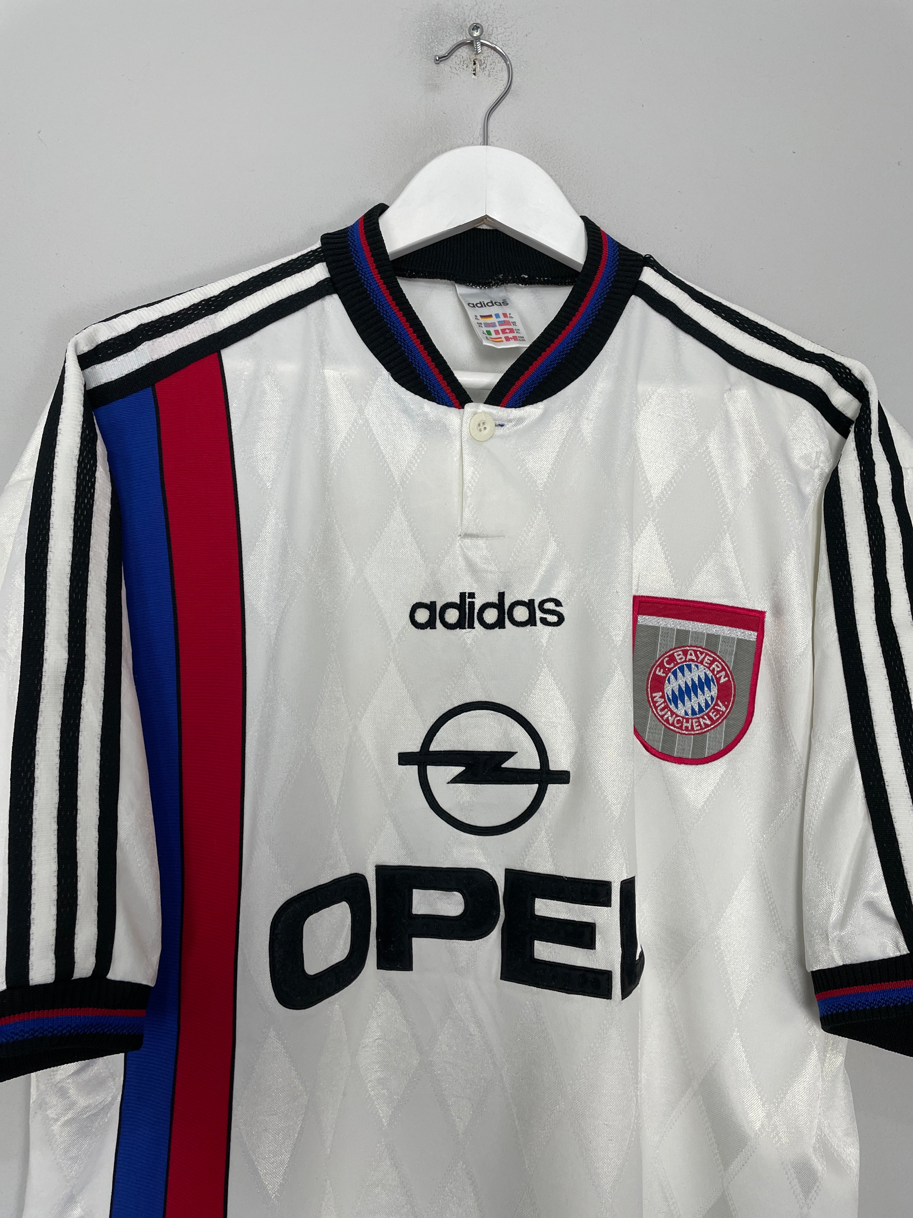 Shop 1996/98 BAYERN MUNICH AWAY SHIRT (XL) ADIDAS, classic football shirts, vintage football shirts & retro soccer jerseys at Cult Kits
