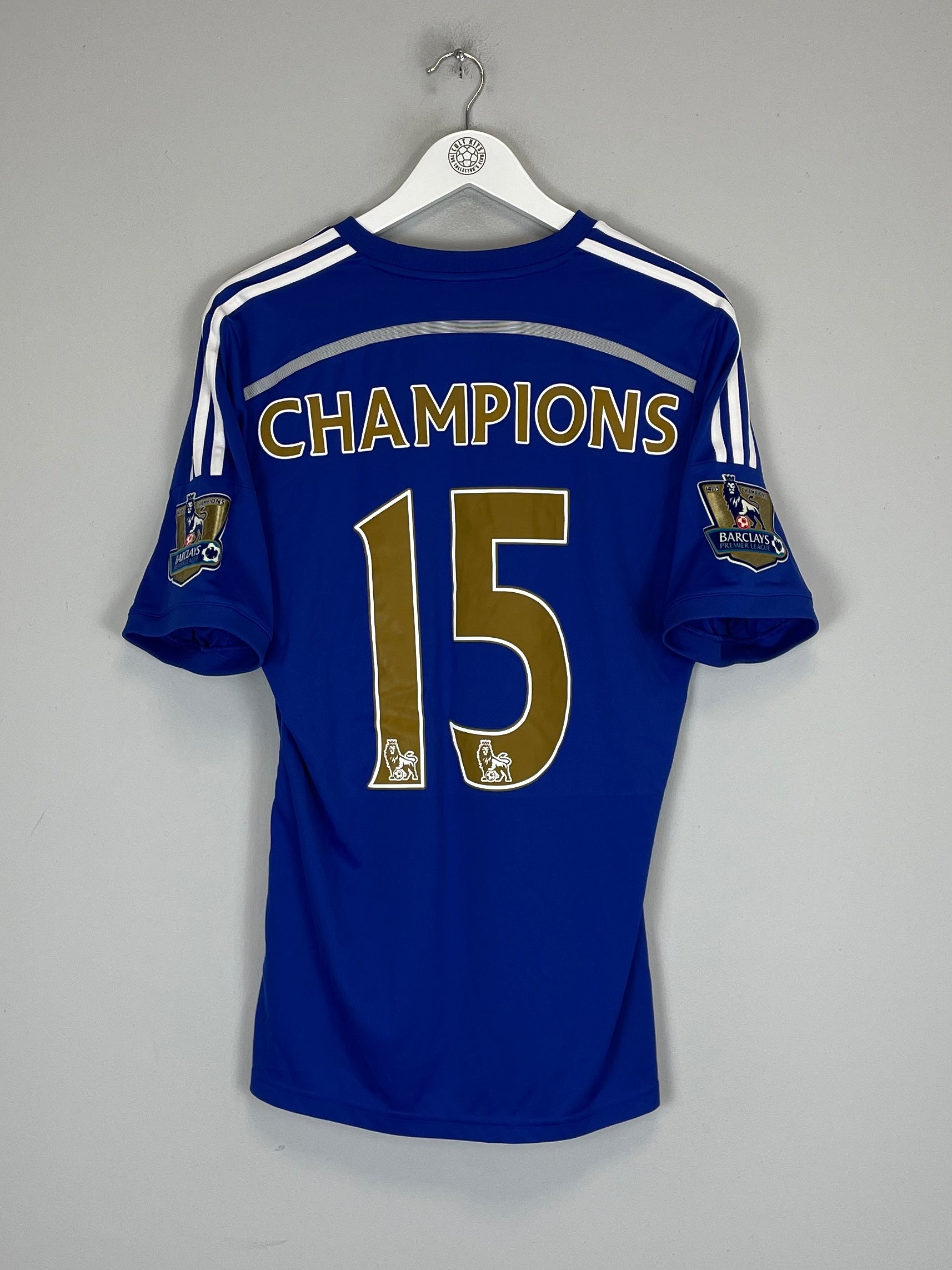 Shop 2014/15 CHELSEA CHAMPIONS #15 HOME SHIRT (M) ADIDAS, classic football shirts, vintage football shirts & retro soccer jerseys at Cult Kits