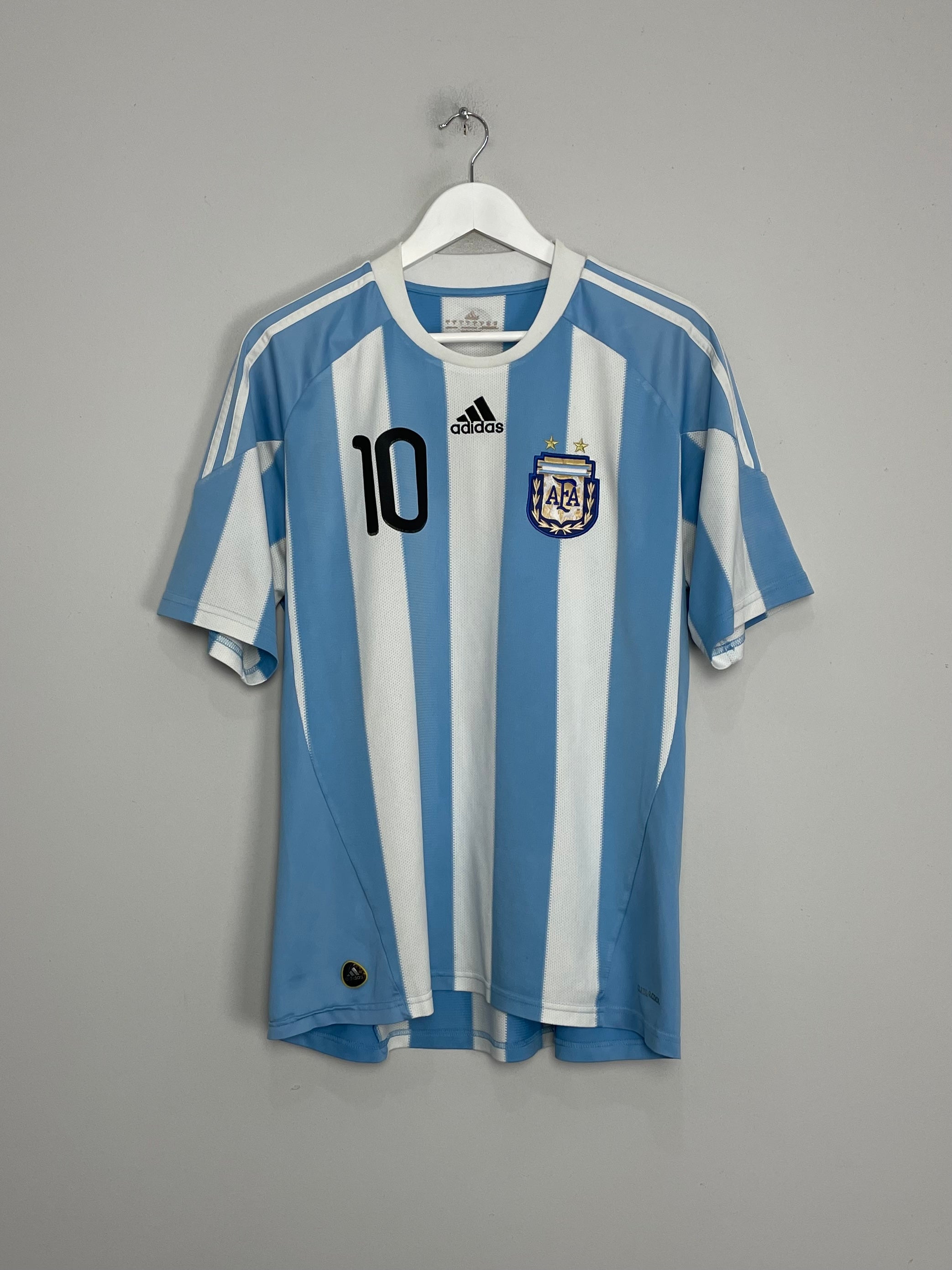 Shop 2010/11 ARGENTINA MESSI #10 HOME SHIRT (L) ADIDAS, classic football shirts, vintage football shirts & retro soccer jerseys at Cult Kits