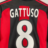 1998/00 AC MILAN GATTUSO #8 HOME SHIRT (L) ADIDAS