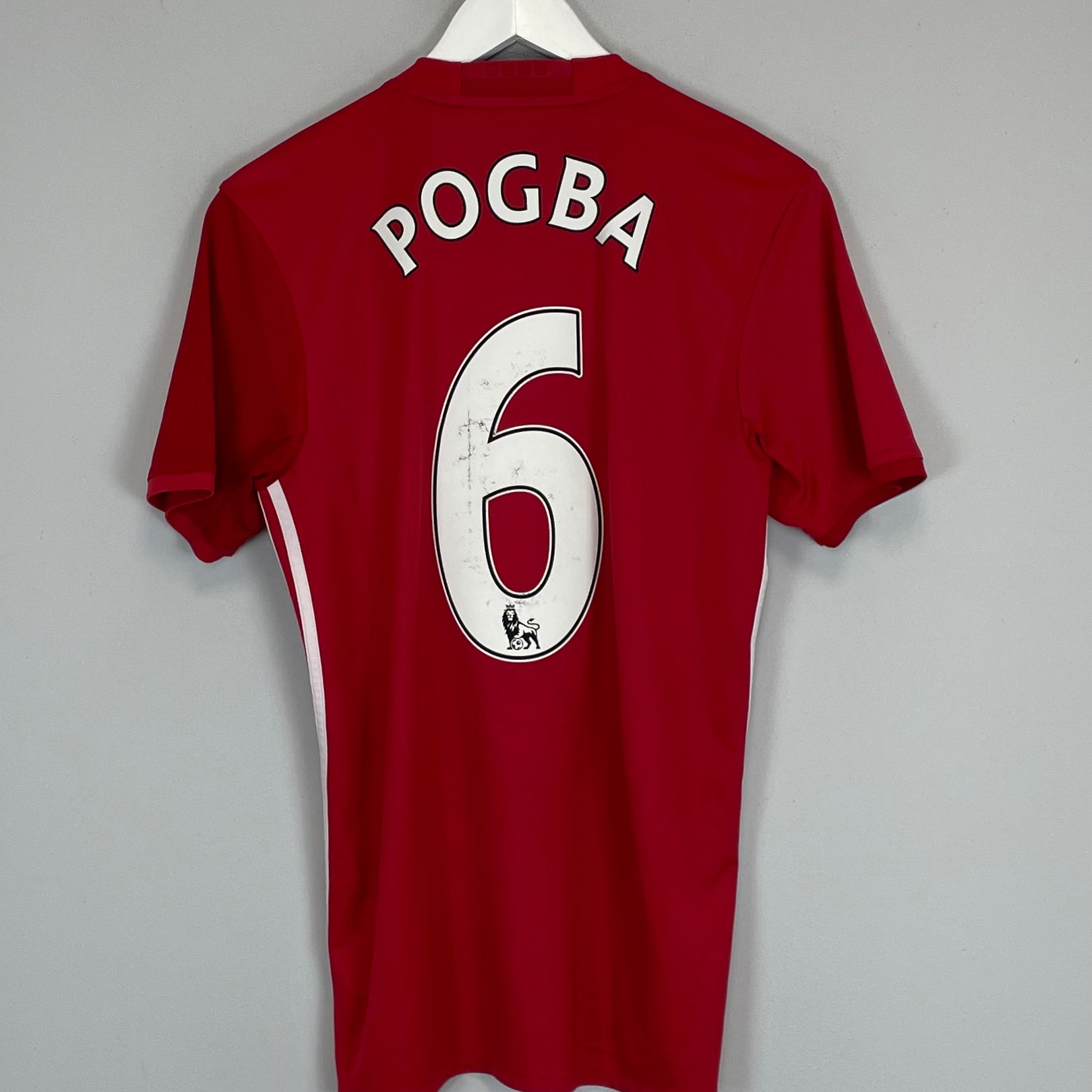 Shop 2016/17 MANCHESTER UNITED POGBA #6 HOME SHIRT (S) ADIDAS, classic football shirts, vintage football shirts & retro soccer jerseys at Cult Kits