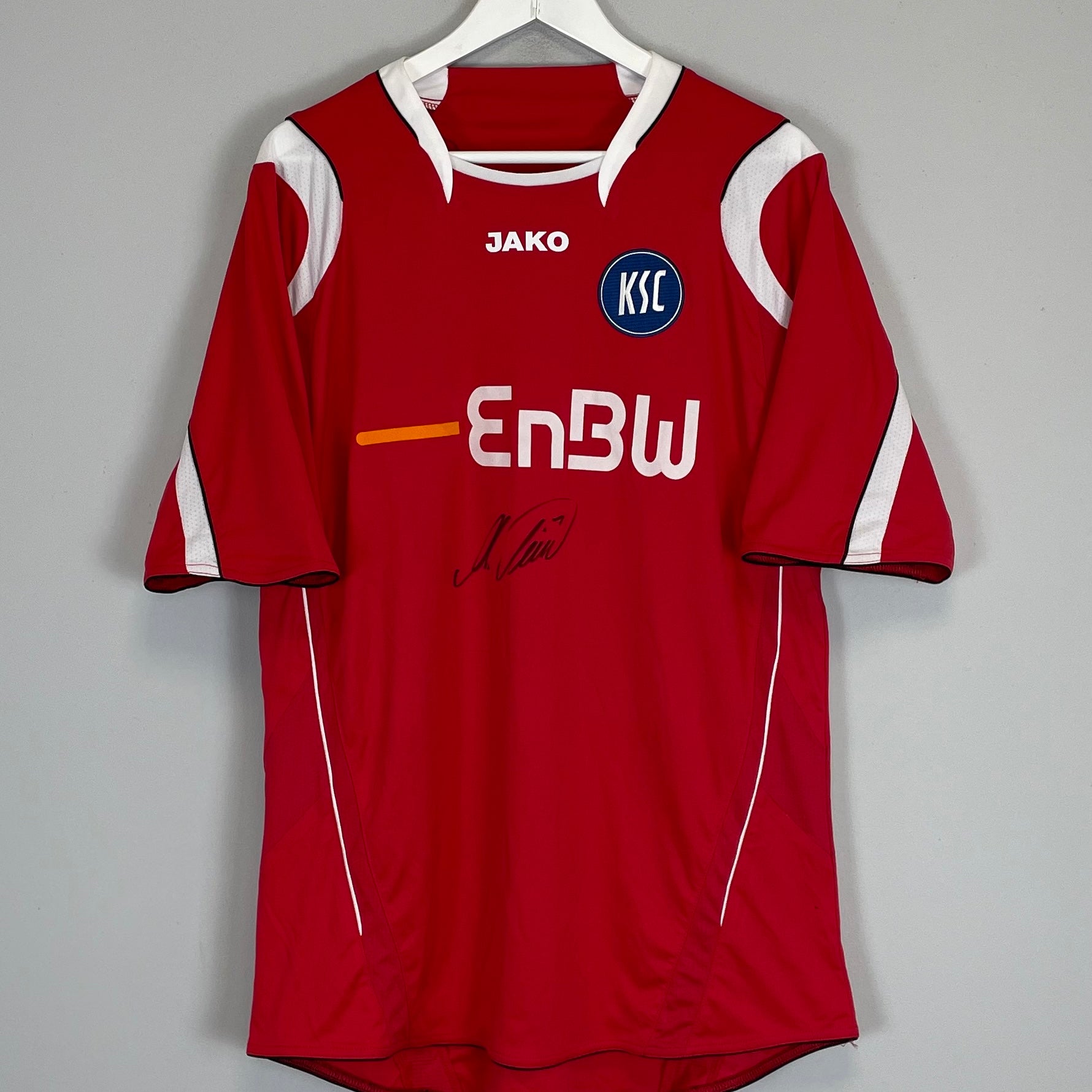 Shop 2005/07 KARLSRUHER *SIGNED* AWAY SHIRT (XL) JAKO, classic football shirts, vintage football shirts & retro soccer jerseys at Cult Kits