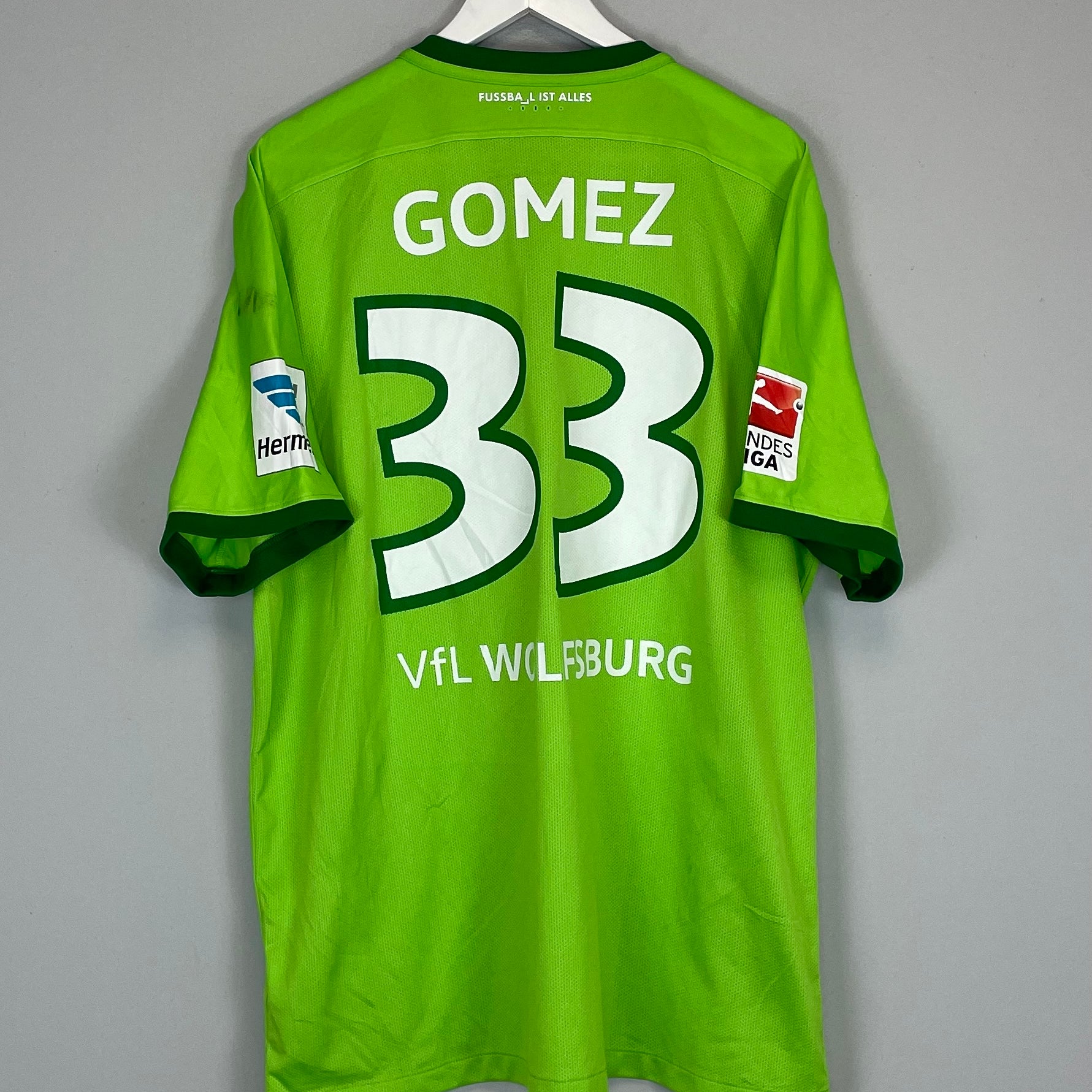 Shop 2016/17 WOLSFBURG GOMEZ #33 HOME SHIRT (XXL) NIKE, classic football shirts, vintage football shirts & retro soccer jerseys at Cult Kits
