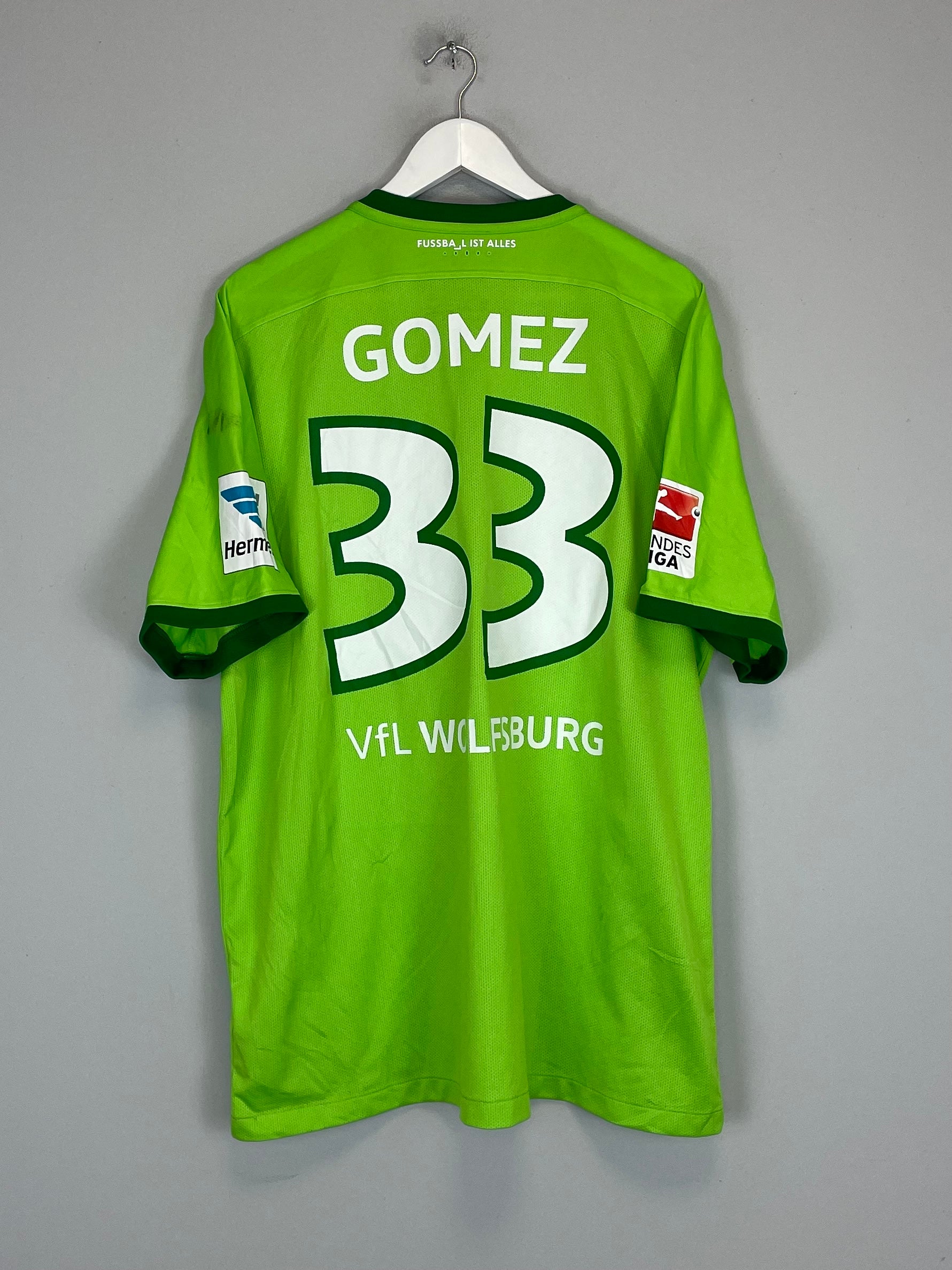 Shop 2016/17 WOLSFBURG GOMEZ #33 HOME SHIRT (XXL) NIKE, classic football shirts, vintage football shirts & retro soccer jerseys at Cult Kits