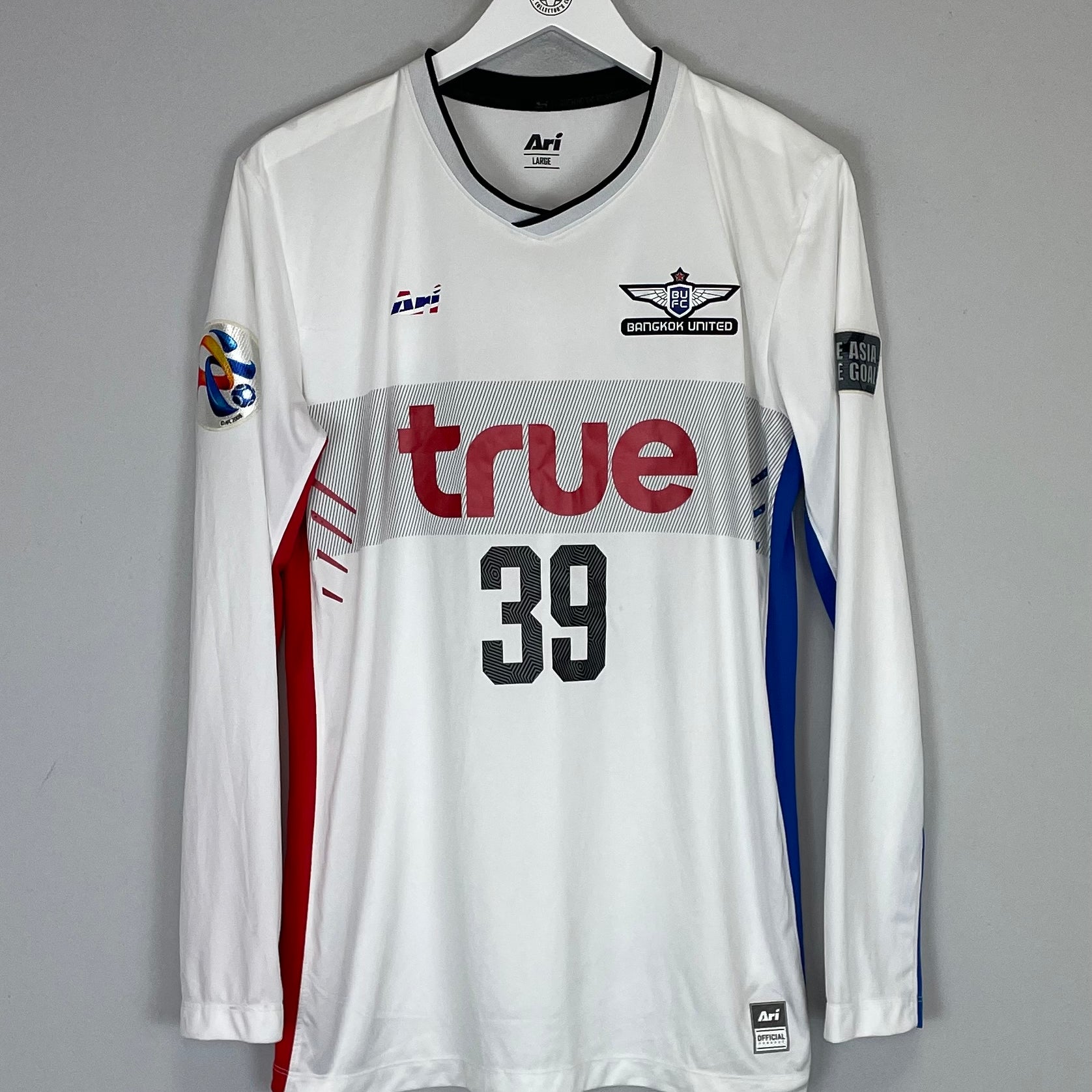 Shop 2016 BANGKOK UNITED POKLAW #39 L/S HOME SHIRT (L) ARI, classic football shirts, vintage football shirts & retro soccer jerseys at Cult Kits