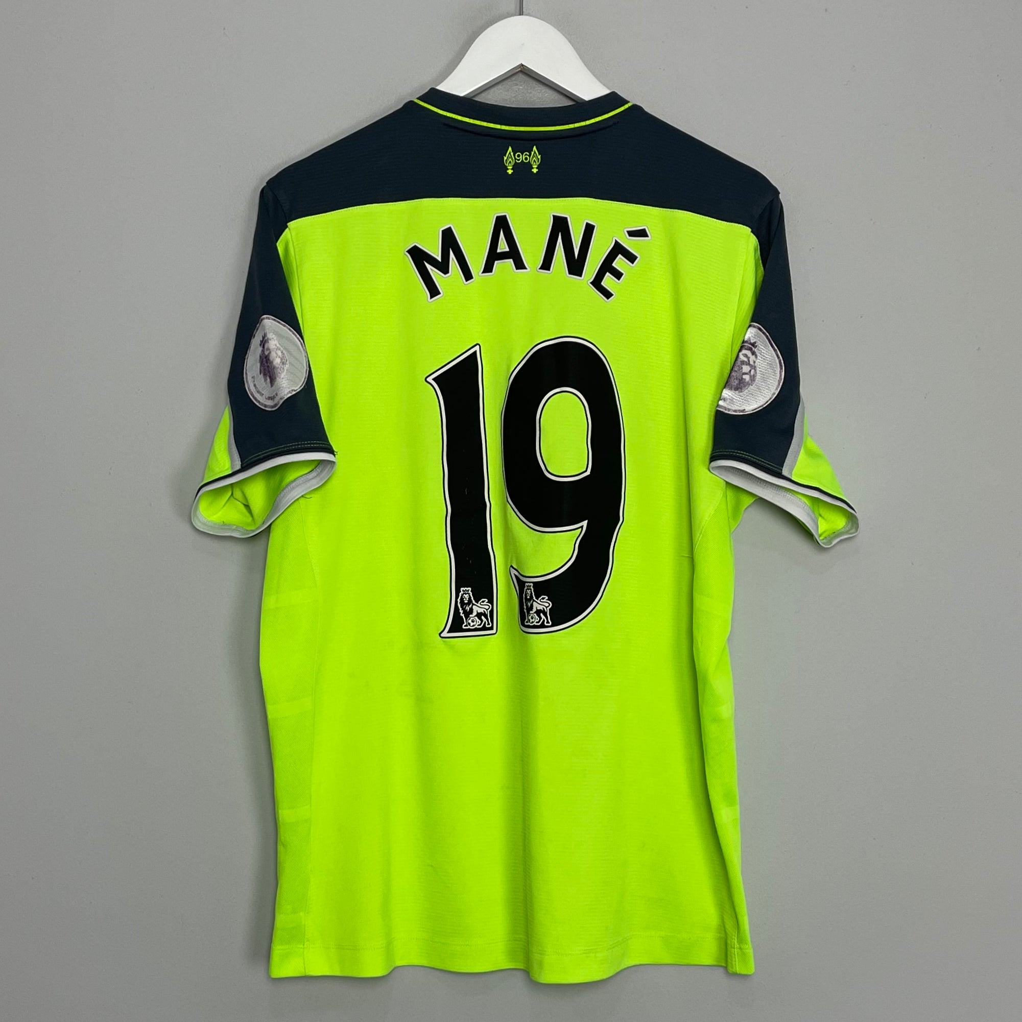 Shop 2016/17 LIVERPOOL MANE #19 THIRD SHIRT (L) NEW BALANCE, classic football shirts, vintage football shirts & retro soccer jerseys at Cult Kits