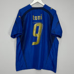 Shop 2006/07 ITALY TONI #9 HOME SHIRT (XL) PUMA, classic football shirts, vintage football shirts & retro soccer jerseys at Cult Kits
