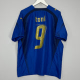 Shop 2006/07 ITALY TONI #9 HOME SHIRT (XL) PUMA, classic football shirts, vintage football shirts & retro soccer jerseys at Cult Kits