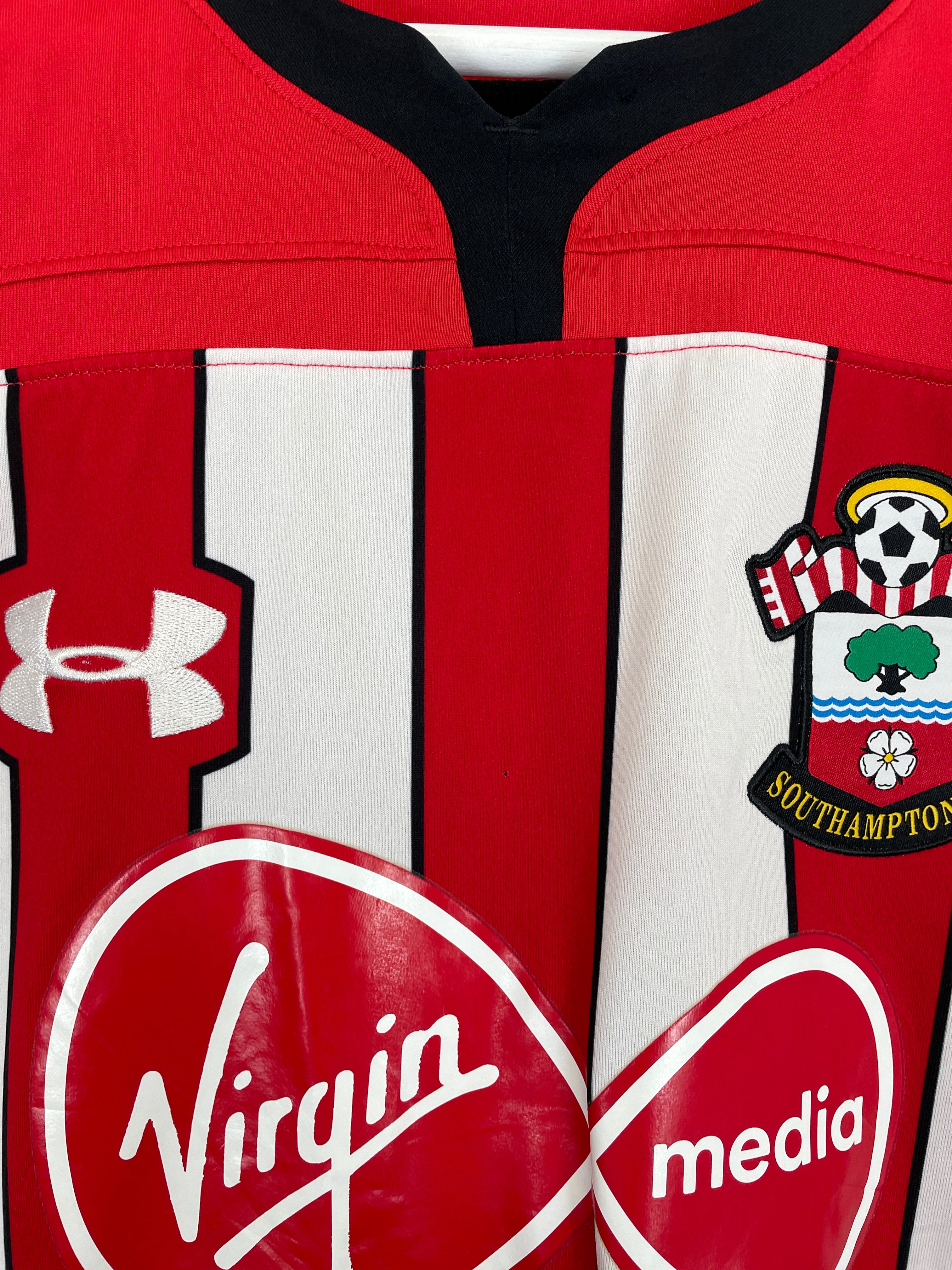 Shop 2018/19 SOUTHAMPTON HOME SHIRT (M) UNDER ARMOUR, classic football shirts, vintage football shirts & retro soccer jerseys at Cult Kits