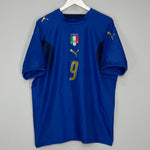 Shop 2006/07 ITALY TONI #9 HOME SHIRT (XL) PUMA, classic football shirts, vintage football shirts & retro soccer jerseys at Cult Kits
