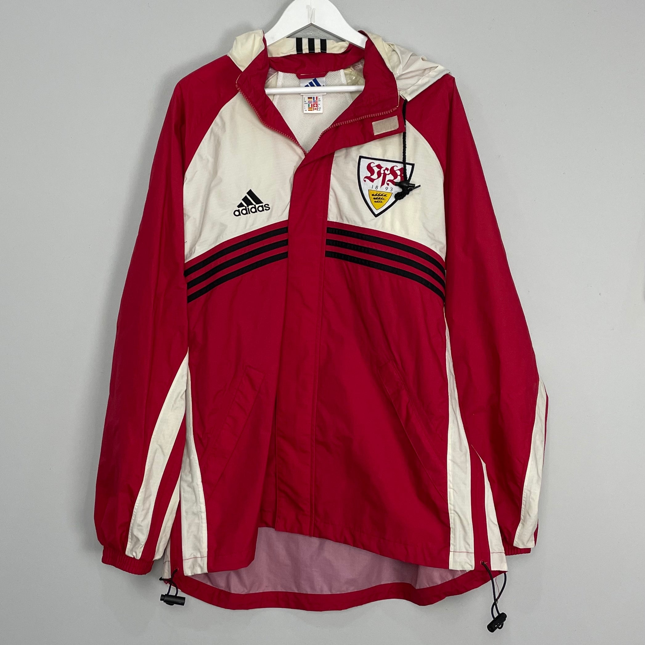 Shop 1998/00 STUTTGART JACKET (XL) ADIDAS, classic football shirts, vintage football shirts & retro soccer jerseys at Cult Kits