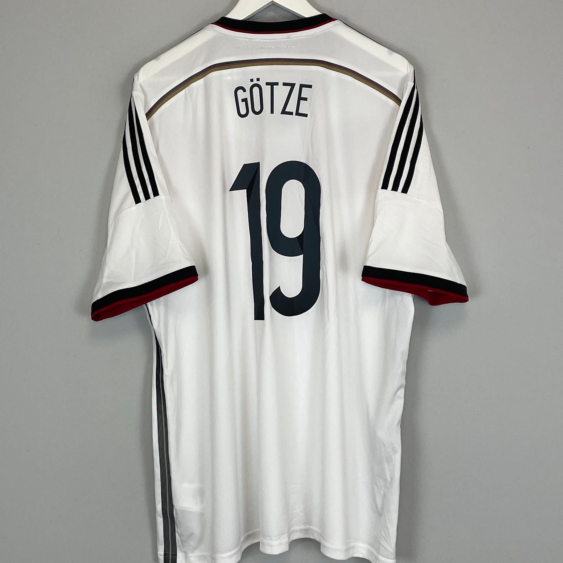 Shop 2014/15 GERMANY GOTZE #19 HOME SHIRT (XXL) ADIDAS, classic football shirts, vintage football shirts & retro soccer jerseys at Cult Kits
