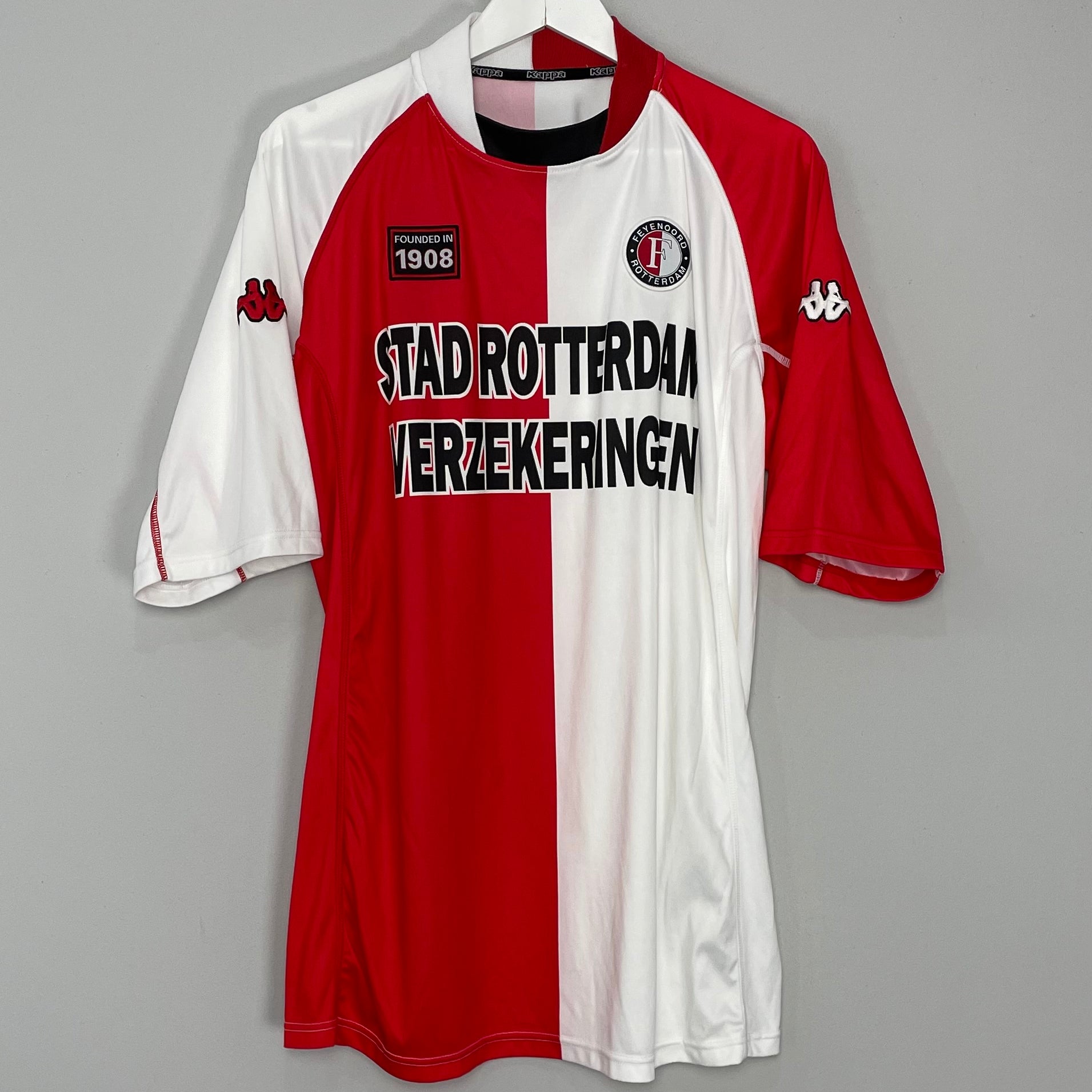 Shop 2002/03 FEYENOORD HOME SHIRT (XXL) KAPPA, classic football shirts, vintage football shirts & retro soccer jerseys at Cult Kits