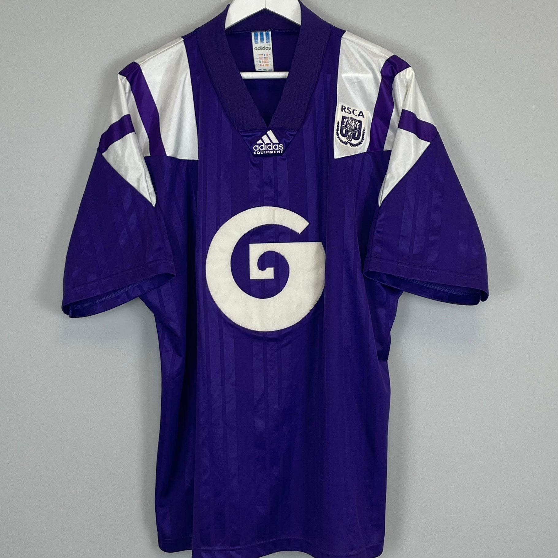 Shop 1992/93 ANDERLECHT HOME SHIRT (XL) ADIDAS, classic football shirts, vintage football shirts & retro soccer jerseys at Cult Kits
