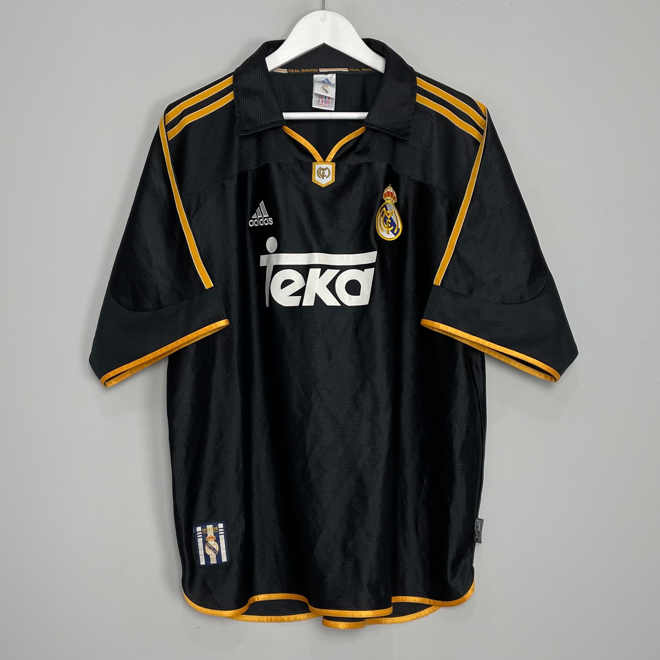 Shop 1998/99 REAL MADRID AWAY SHIRT (XL) ADIDAS, classic football shirts, vintage football shirts & retro soccer jerseys at Cult Kits