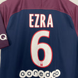 Shop 2017/18 PSG EZRA #6 HOME SHIRT (M) NIKE, classic football shirts, vintage football shirts & retro soccer jerseys at Cult Kits