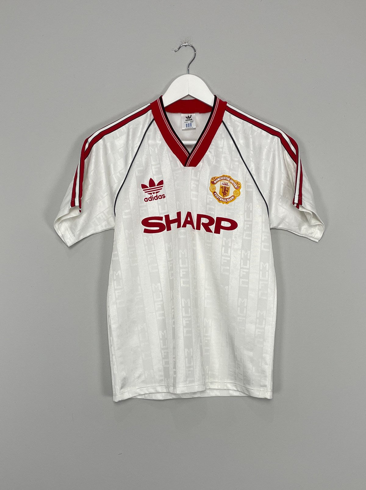 Shop 1988/90 MANCHESTER UNITED AWAY SHIRT (S) ADIDAS, classic football shirts, vintage football shirts & retro soccer jerseys at Cult Kits