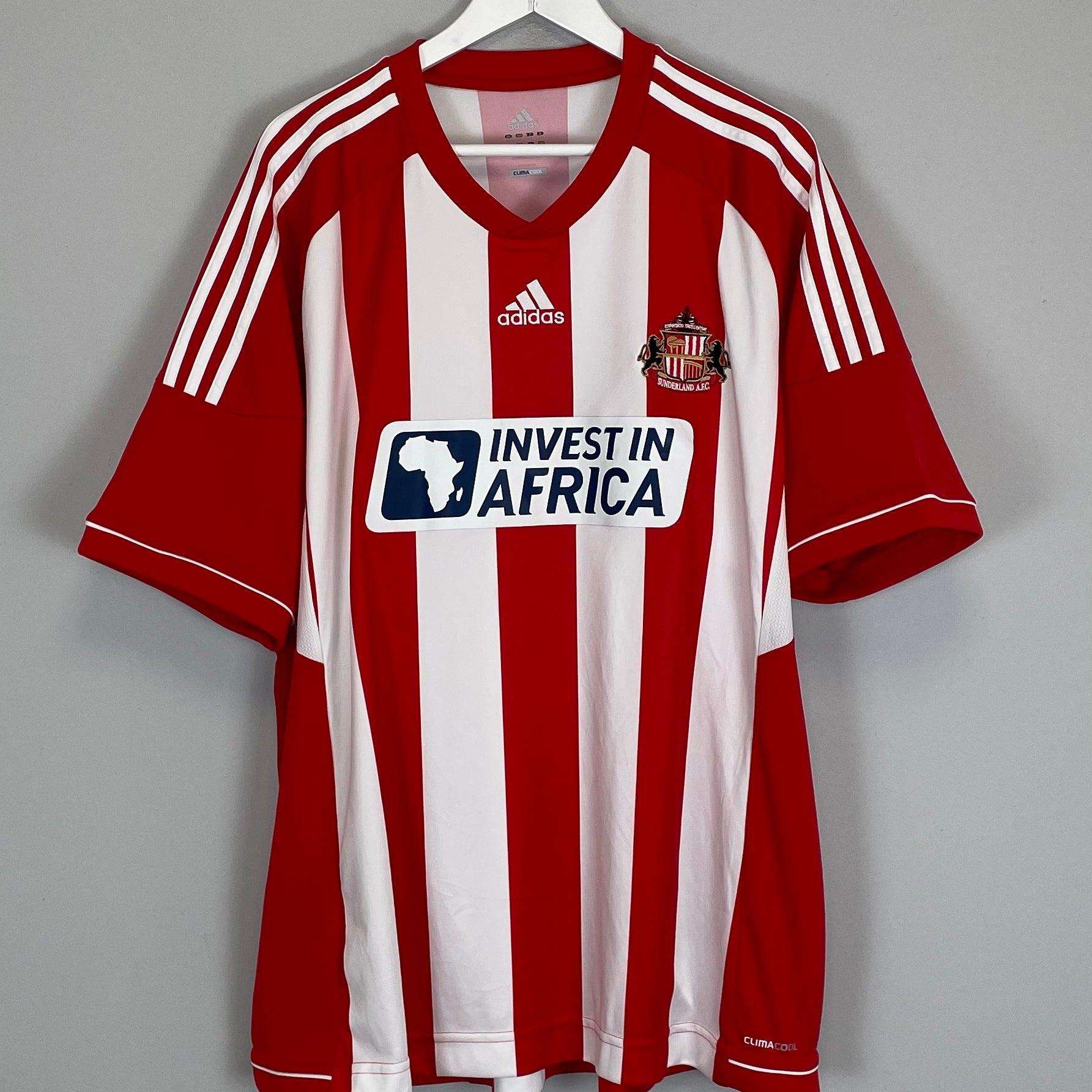 Shop 2012/13 SUNDERLAND HOME SHIRT (XXL) ADIDAS, classic football shirts, vintage football shirts & retro soccer jerseys at Cult Kits
