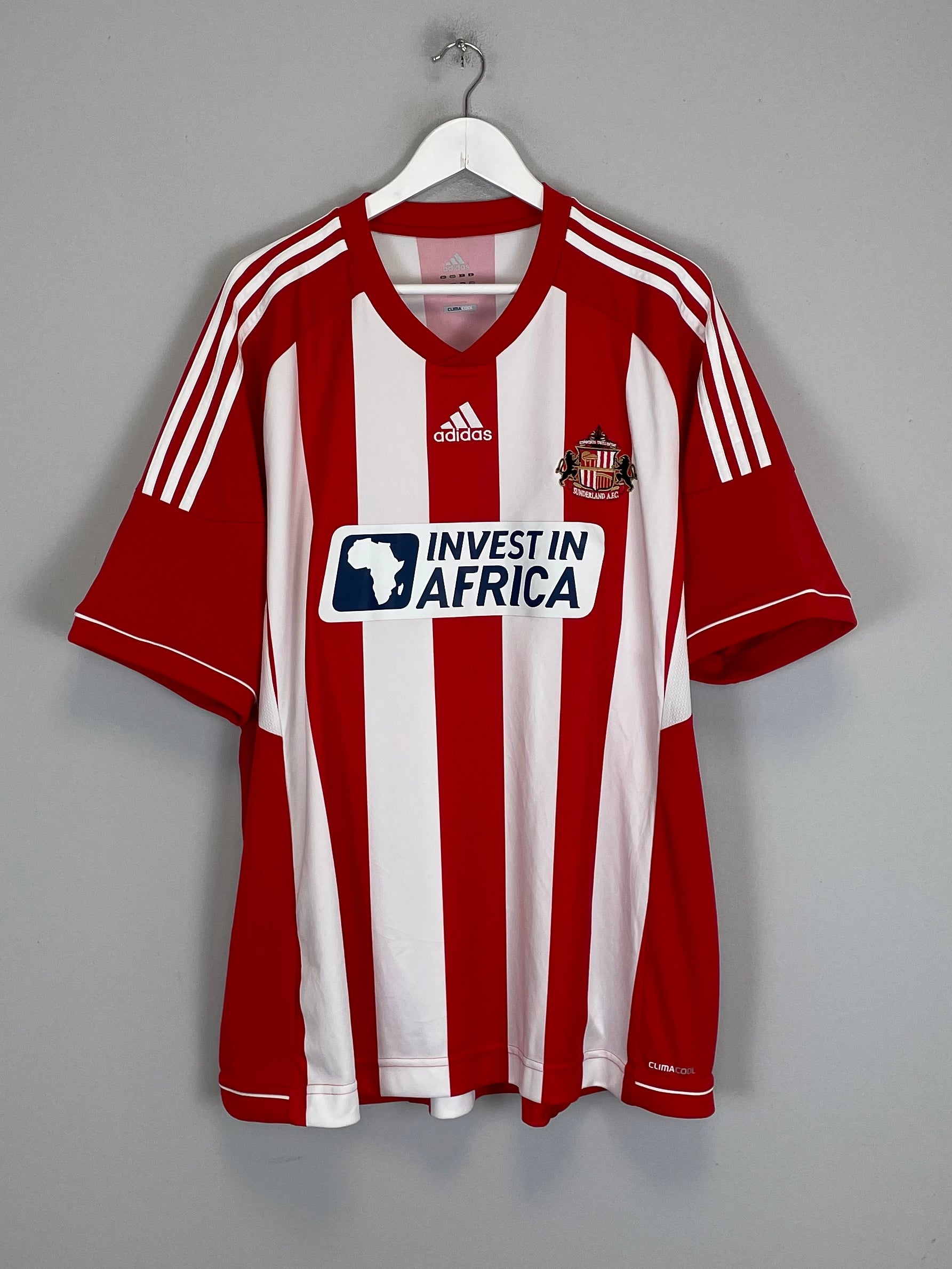 Shop 2012/13 SUNDERLAND HOME SHIRT (XXL) ADIDAS, classic football shirts, vintage football shirts & retro soccer jerseys at Cult Kits