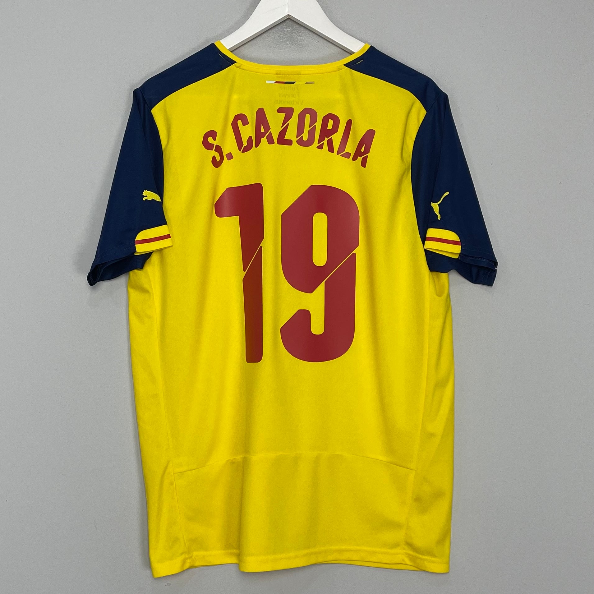 Shop 2014/15 ARSENAL S.CAZORLA #19 AWAY SHIRT (L) PUMA, classic football shirts, vintage football shirts & retro soccer jerseys at Cult Kits
