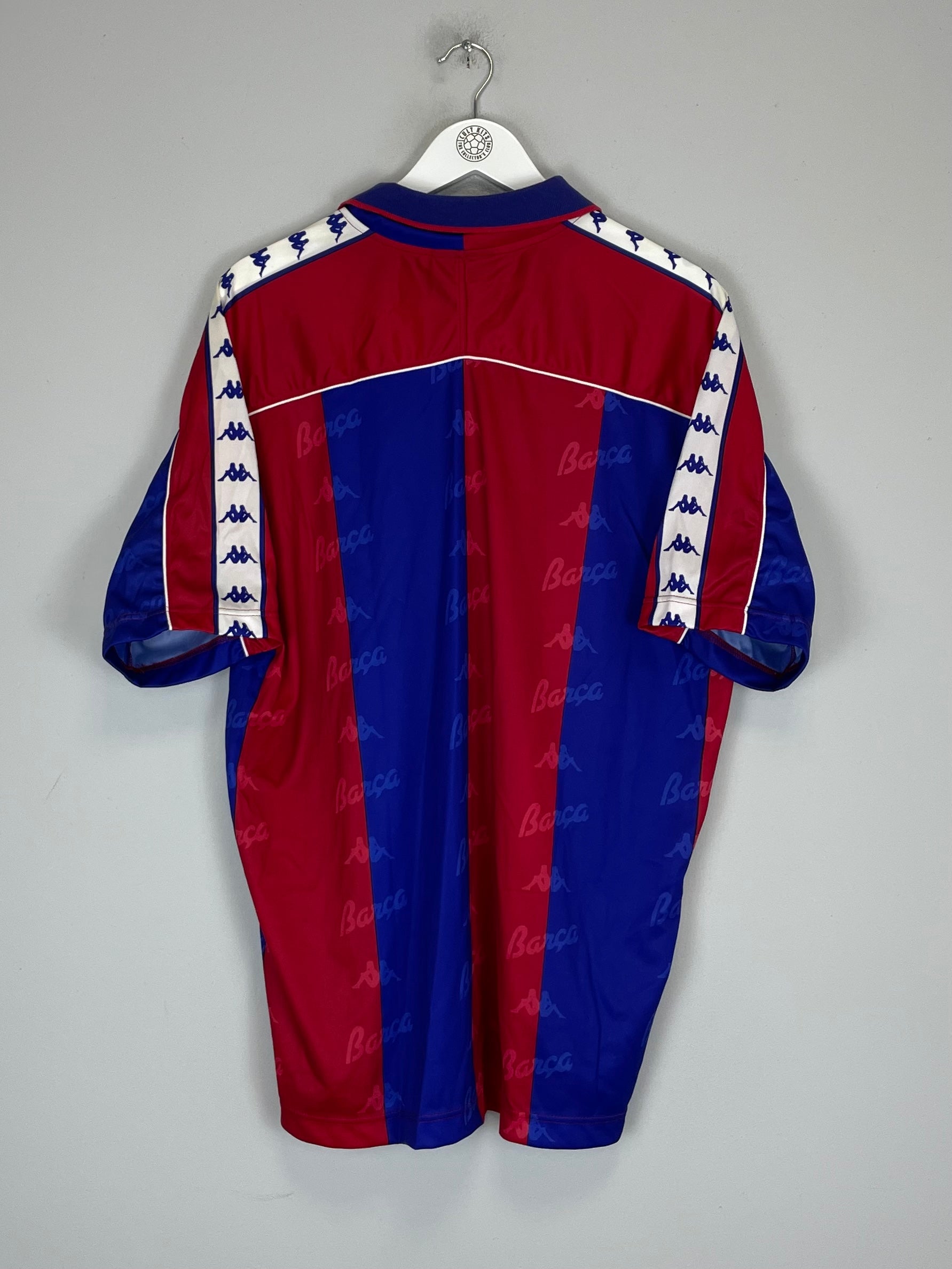 Shop 1992/95 BARCELONA HOME SHIRT (XL) KAPPA, classic football shirts, vintage football shirts & retro soccer jerseys at Cult Kits