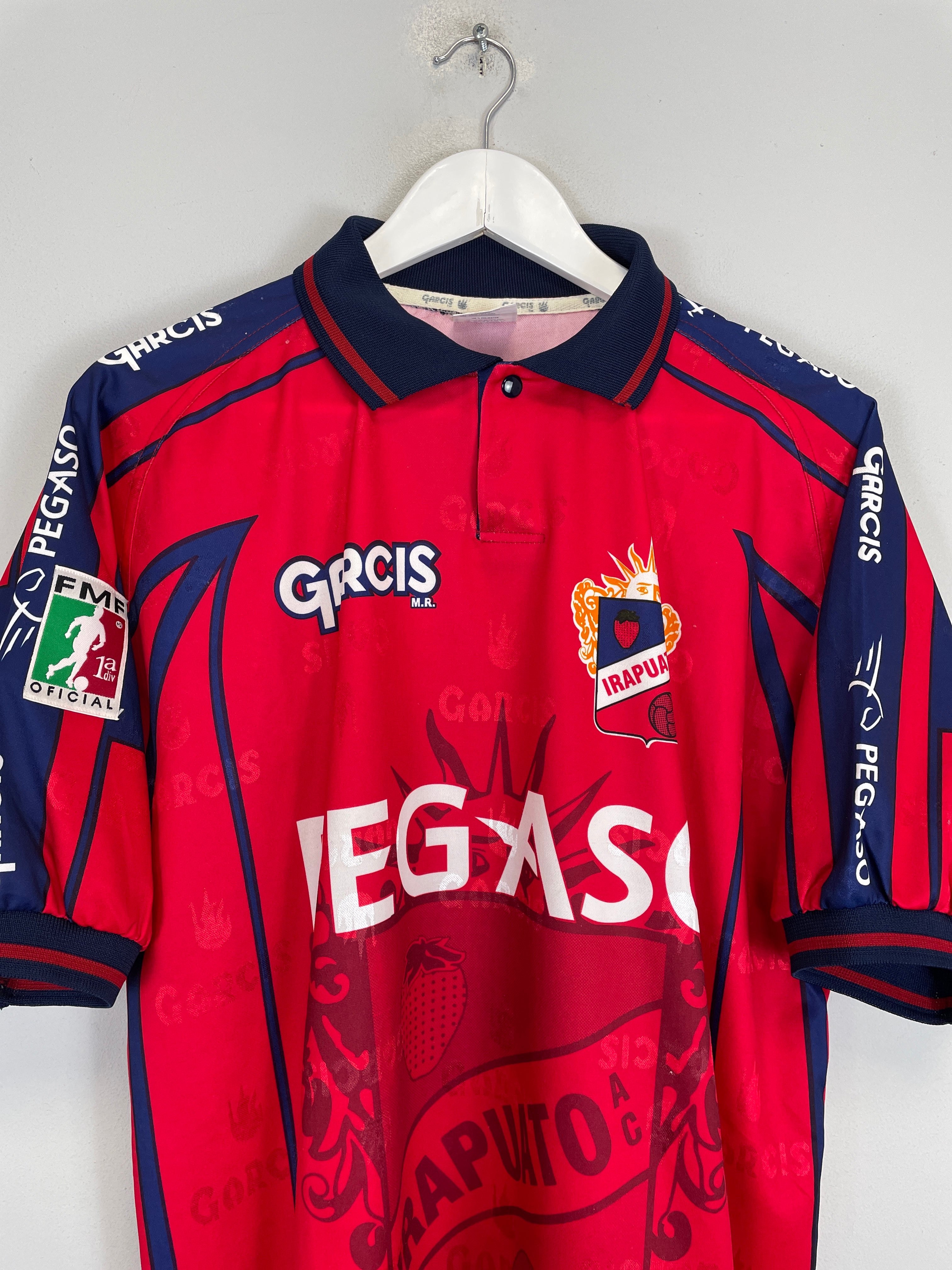Shop 2000/01 IRAPUATO HOME SHIRT (XL) GARCIS, classic football shirts, vintage football shirts & retro soccer jerseys at Cult Kits