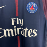 Shop 2017/18 PSG EZRA #6 HOME SHIRT (M) NIKE, classic football shirts, vintage football shirts & retro soccer jerseys at Cult Kits