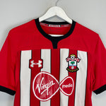 Shop 2018/19 SOUTHAMPTON HOME SHIRT (M) UNDER ARMOUR, classic football shirts, vintage football shirts & retro soccer jerseys at Cult Kits
