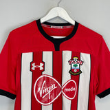 Shop 2018/19 SOUTHAMPTON HOME SHIRT (M) UNDER ARMOUR, classic football shirts, vintage football shirts & retro soccer jerseys at Cult Kits