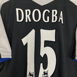 Shop 2004/05 CHELSEA DROGBA #15 AWAY SHIRT (XL) UMBRO, classic football shirts, vintage football shirts & retro soccer jerseys at Cult Kits