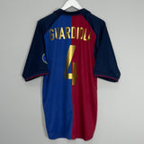 Shop 1999/00 BARCELONA GUARDIOLA #4 *CENTENARY* HOME SHIRT (L) NIKE, classic football shirts, vintage football shirts & retro soccer jerseys at Cult Kits