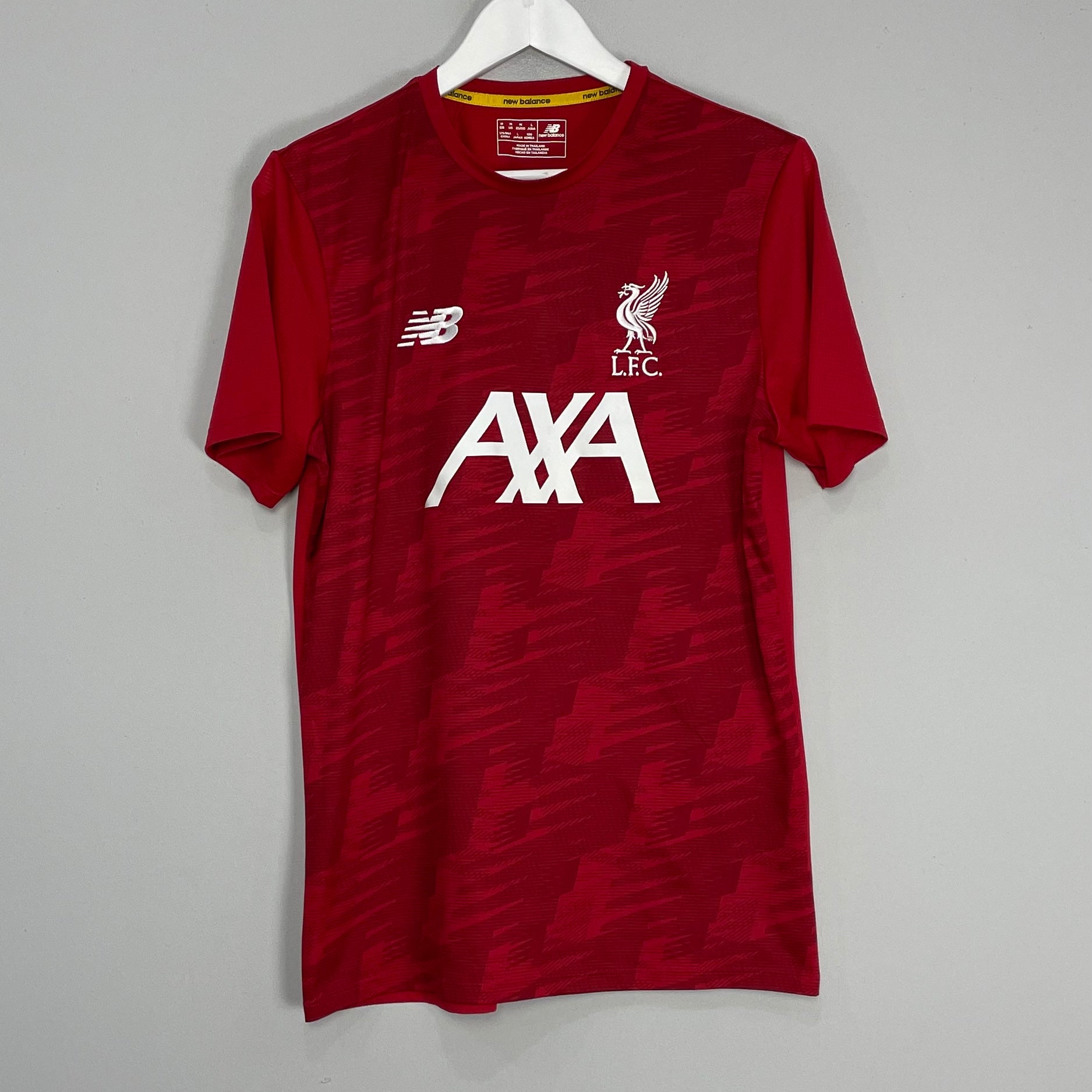 Shop 2019/20 LIVERPOOL TRAINING SHIRT (M) NEW BALANCE, classic football shirts, vintage football shirts & retro soccer jerseys at Cult Kits