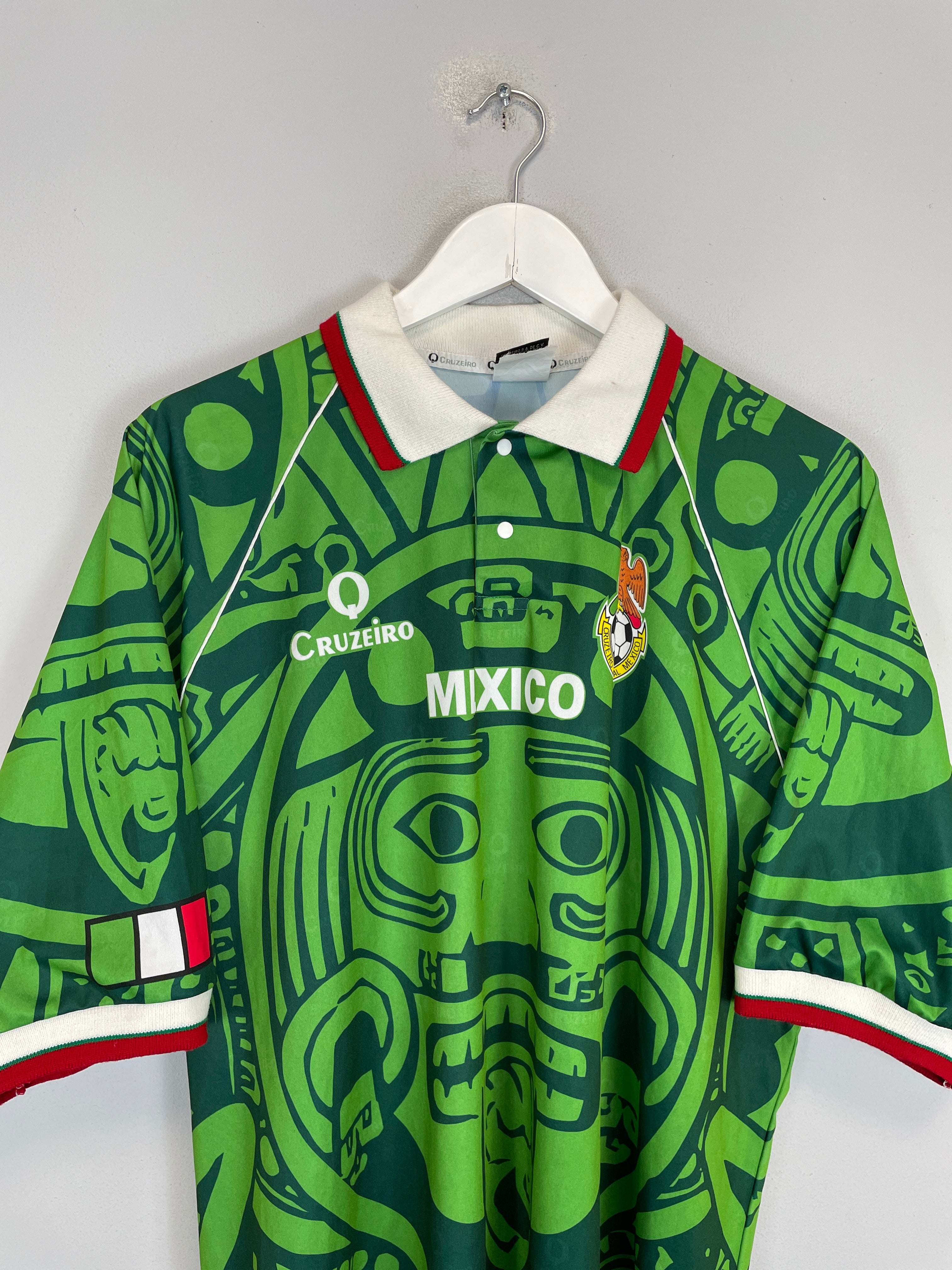 Shop 1998 MEXICO FAN SHIRT (L) CRUZEIRO, classic football shirts, vintage football shirts & retro soccer jerseys at Cult Kits