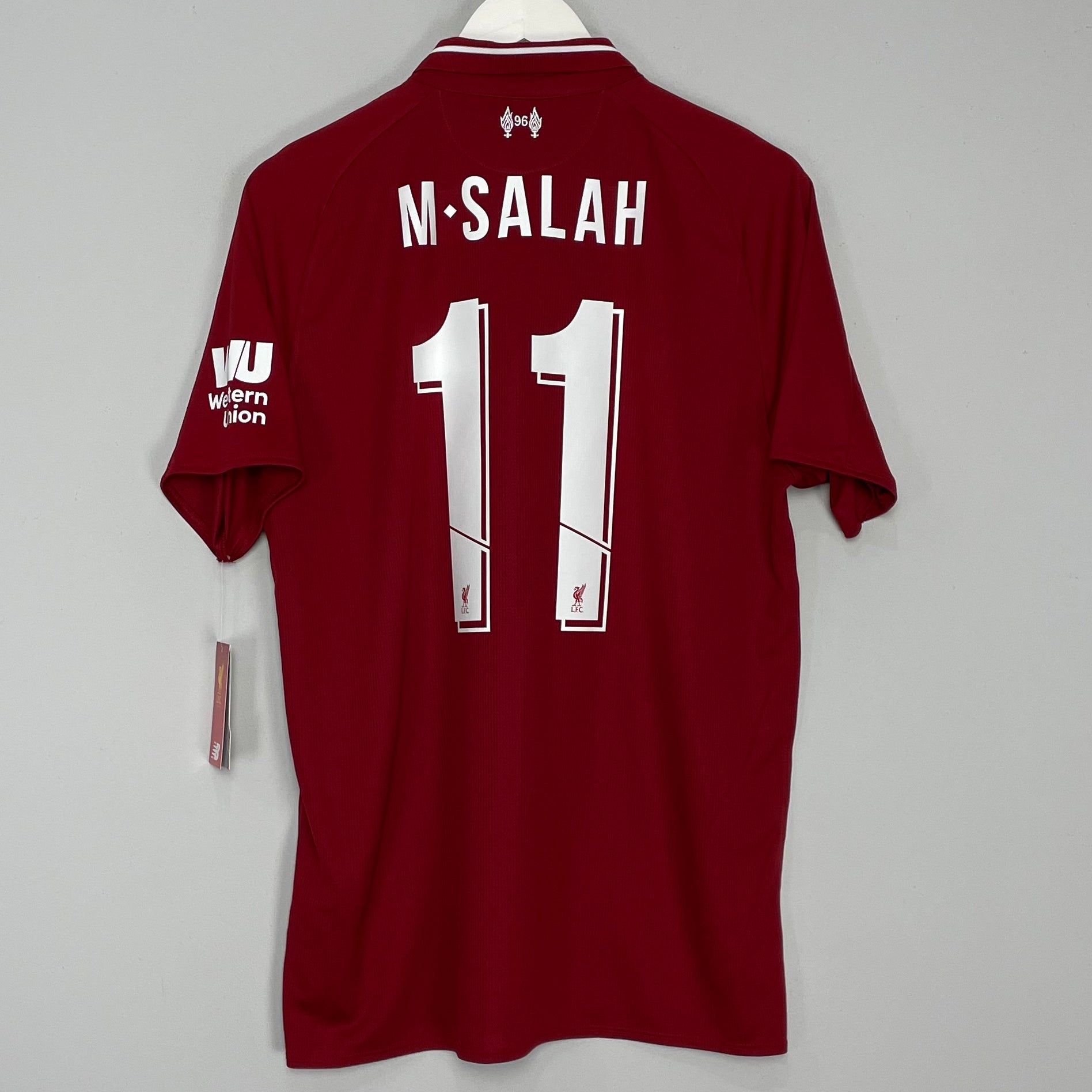 Shop 2018/19 LIVERPOOL M.SALAH #11 *BNWT* HOME SHIRT (L) NEW BALANCE, classic football shirts, vintage football shirts & retro soccer jerseys at Cult Kits