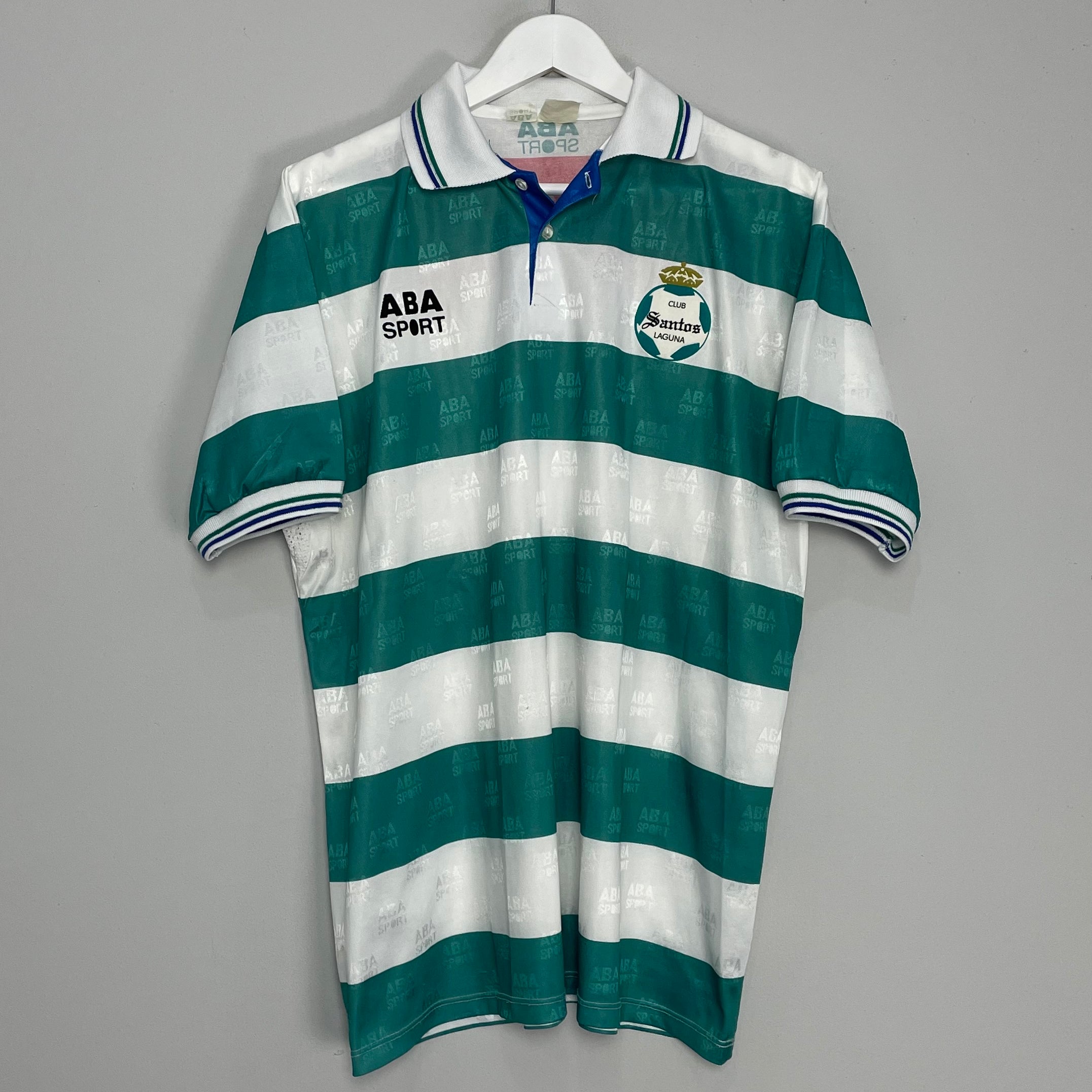 Shop 1994/95 SANTOS LAGUNA HOME SHIRT (L) ABA SPORT, classic football shirts, vintage football shirts & retro soccer jerseys at Cult Kits