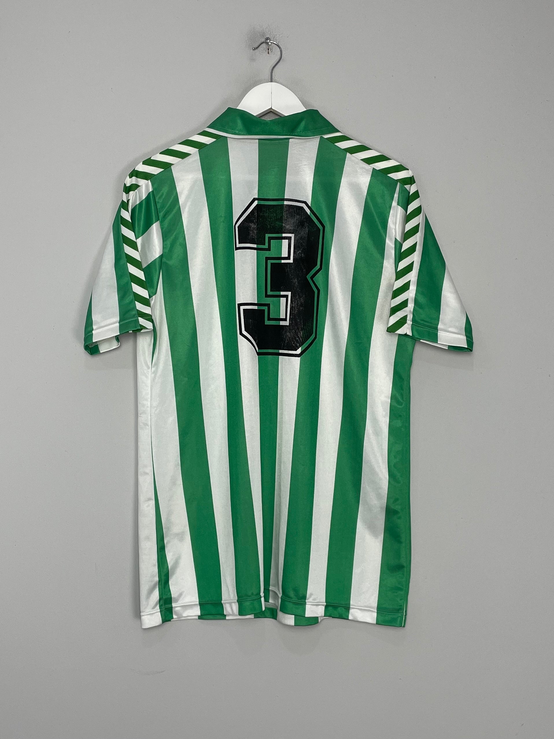Shop 1988/90 REAL BETIS #3 HOME SHIRT (L) HUMMEL, classic football shirts, vintage football shirts & retro soccer jerseys at Cult Kits